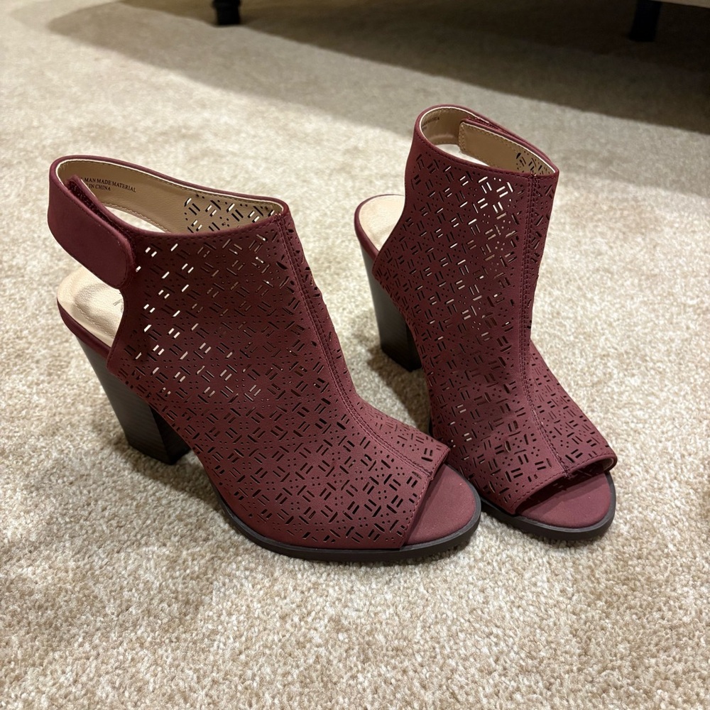 Restricted Burgundy Women’s Heels